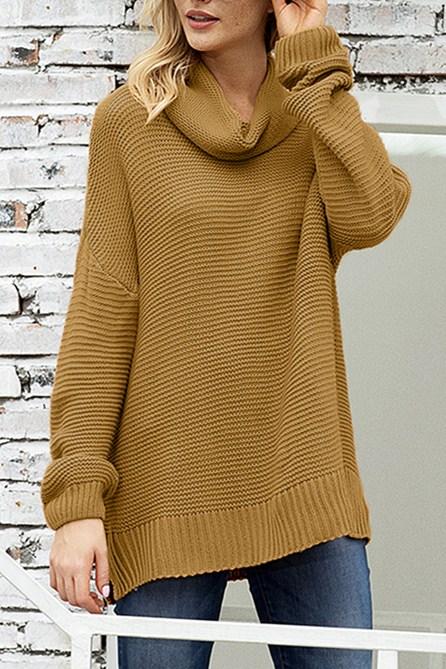 Fashion Khaki Cozy Long Sleeves