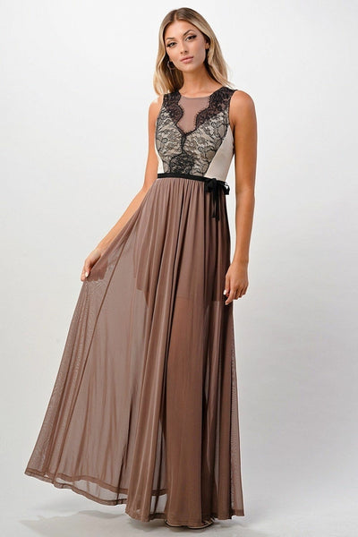 Elegant Sheer Maxi Dress