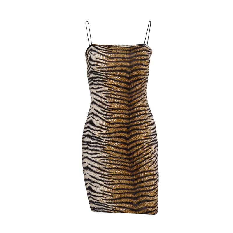 Animal Print Sexy Short Party Dress