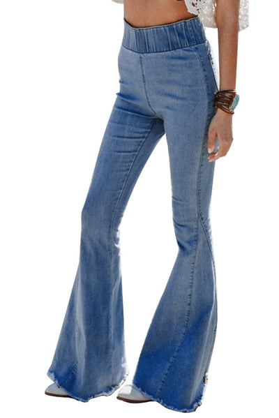 High Waist Bell Bottom Jeans