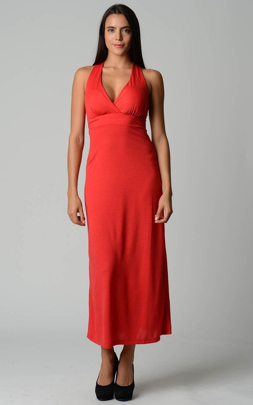 Women's Halter Maxi Dress