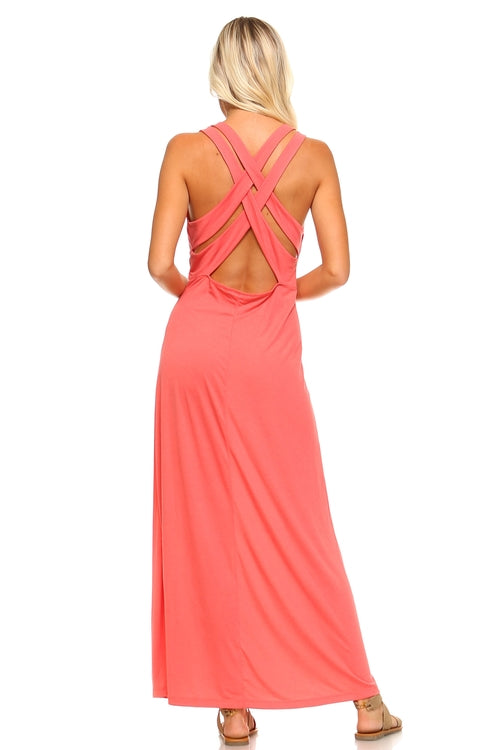 Women's Halter Maxi Dress