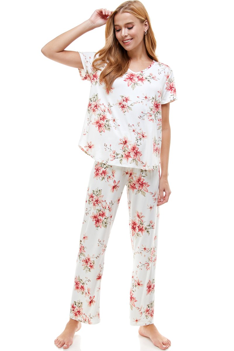 Women's Floral Print Lounge Set