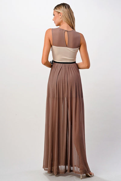 Elegant Sheer Maxi Dress